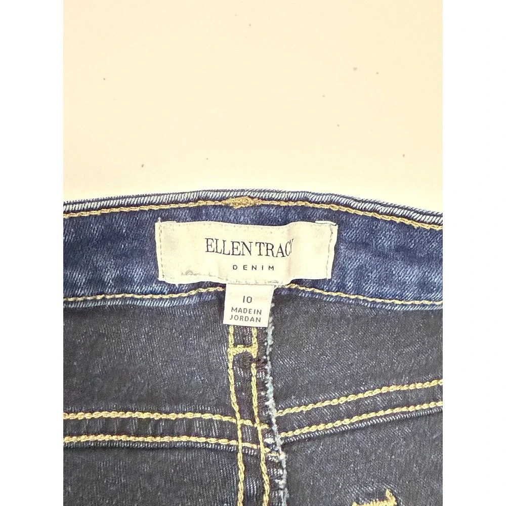 Ellen‎ Tracy Refined Mid Rise Skinny Jeans Dark Wash Size 10 - Picture 6 of 7
